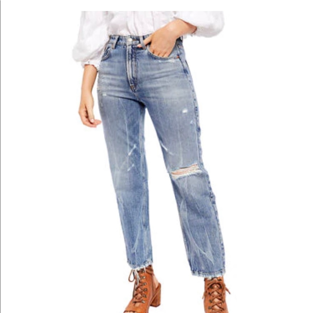 NWT Free People Dakota straight leg jeans 30